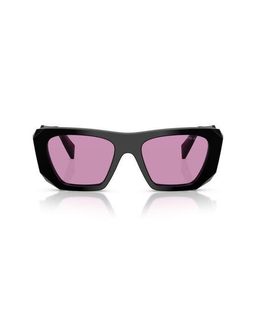 Prada Pink 53Mm Square Sunglasses