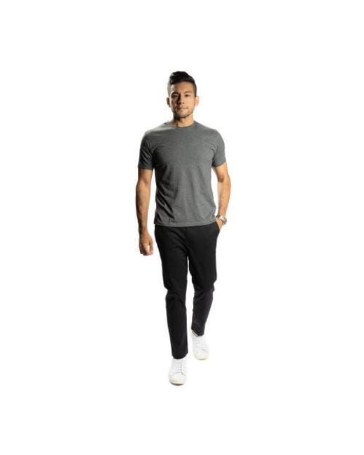 Peter Manning Black Lightweight Stretch Chinos Slim Fit for men