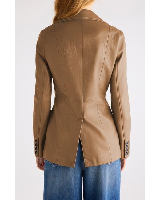 Chloé Green Tailored Leather Jacket