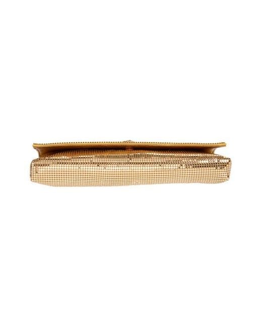 Versace Natural La Medusa Metal Mush Clutch