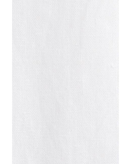 Steve Madden White Payton Linen Blend Blazer