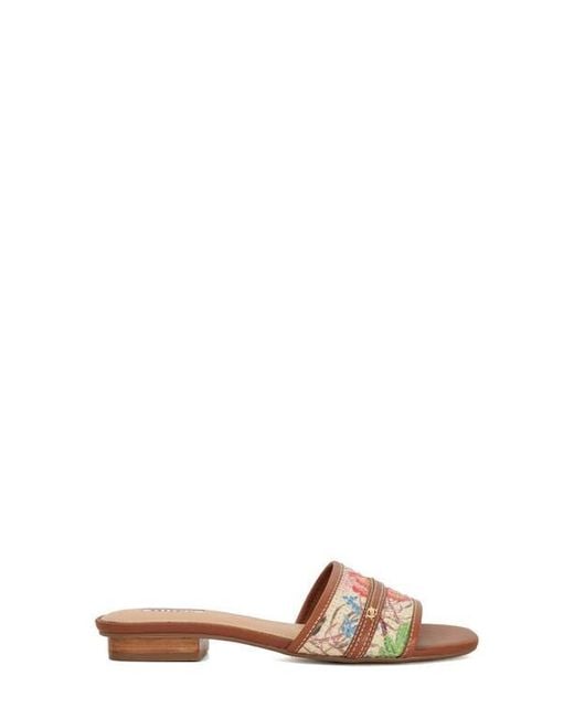 Dune Brown Leti Slide Sandal