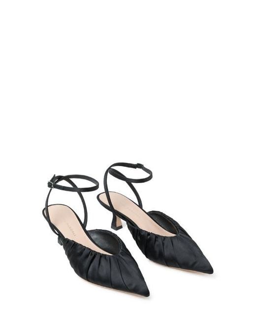 Loeffler Randall Black Rio Ankle Strap Pointed Toe Pump