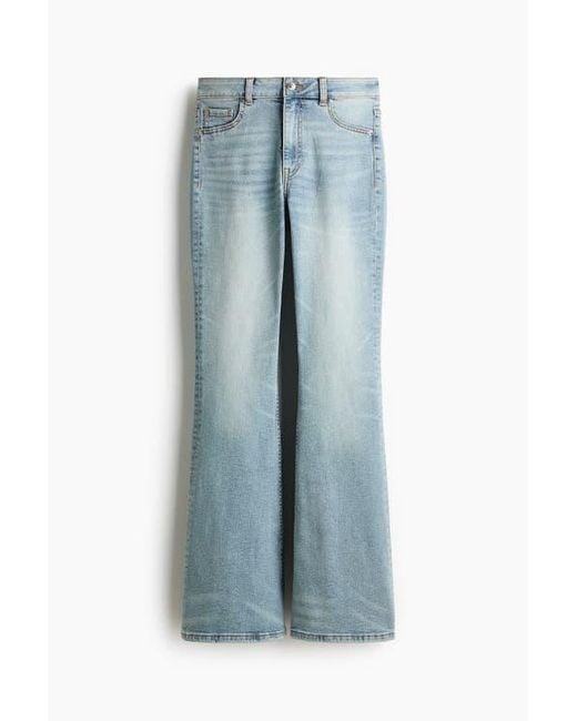 H&M Blue Flared High Jeans