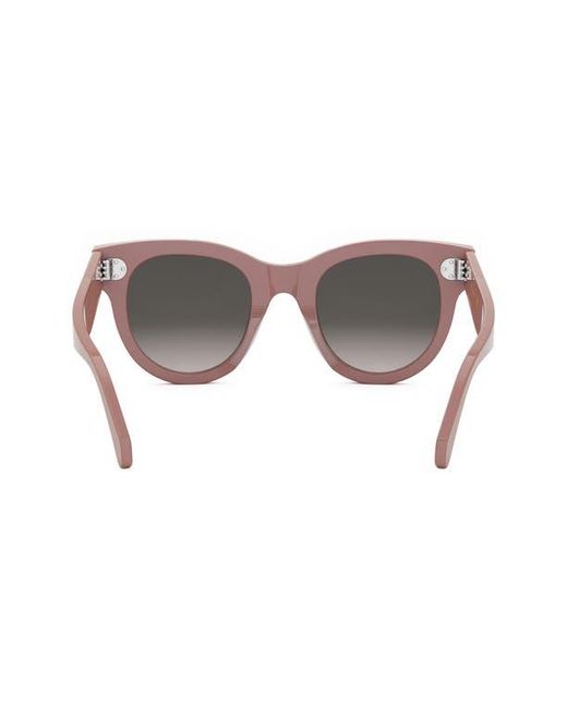 Céline Gray Bold 3 Dots 48Mm Square Sunglasses