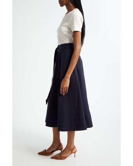 Veronica Beard Blue Facia Mixed Media Dress