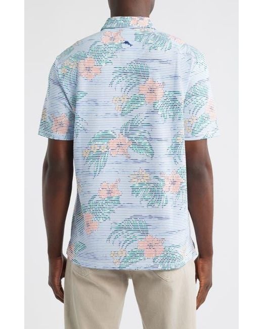 Tommy Bahama Costa Wave Isle Camo Islandzone Seersucker Polo In Blue tommy-bahama-costa-wave-isle-camo-islandzone-seersucker-polo-in-blue