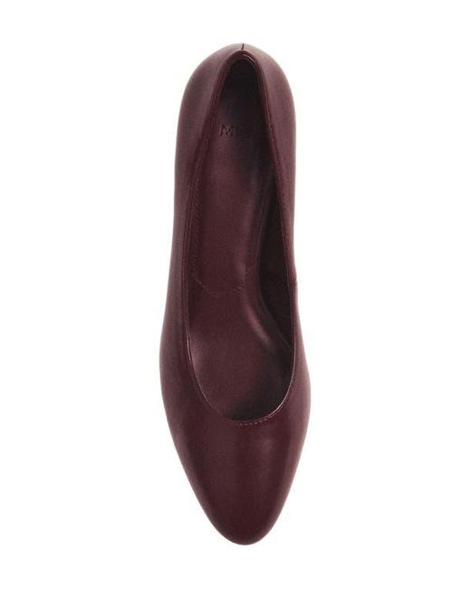 Mango Red Kitten Heel Pump