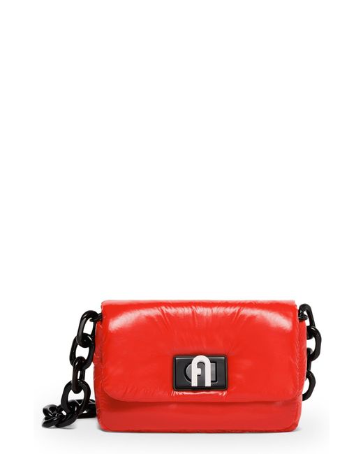 Furla 1927 Soft Mini Nylon Shoulder Bag in Red | Lyst