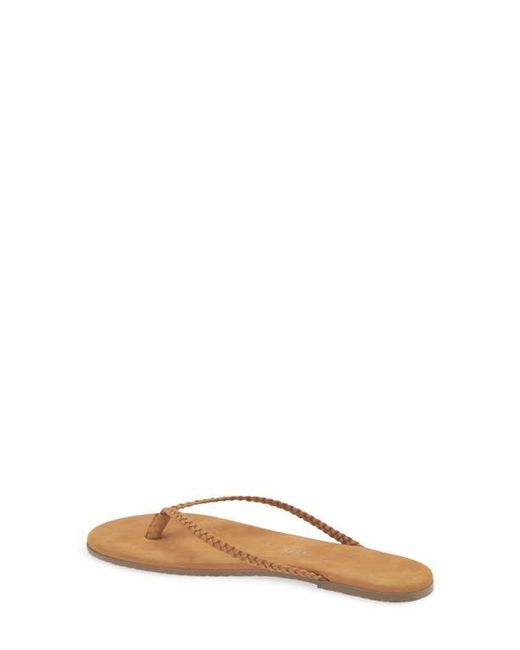 TKEES Natural Lily Braid Flip Flop