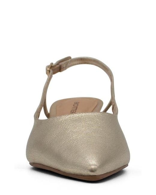BOTTER Metallic Botolivia Legacy Pointed Toe Slingback Pump