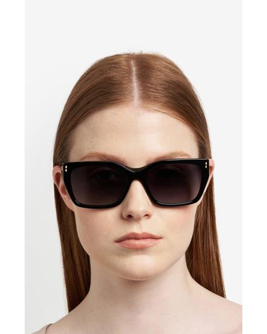 Isabel Marant Black 58Mm Rectangular Sunglasses