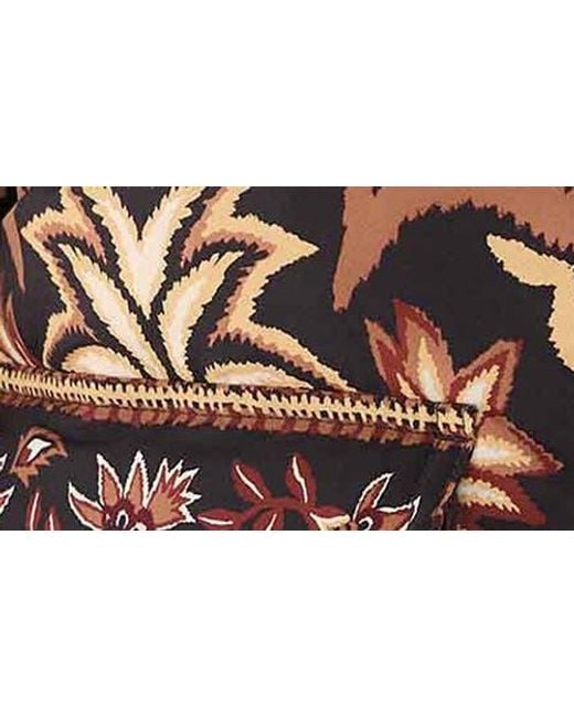 Farm Rio Brown Ainika Hooded Puffer Jacket