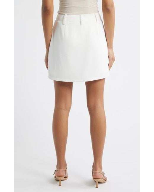 French Connection White Harry Suiting Skort