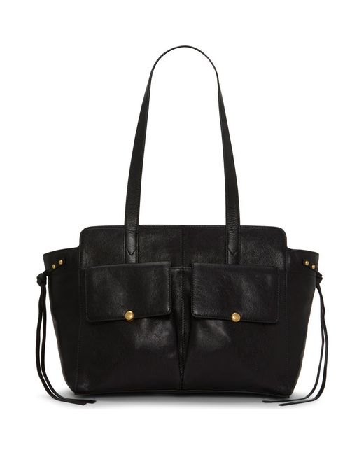 Vince Camuto Women's Black Carly Leather Tote