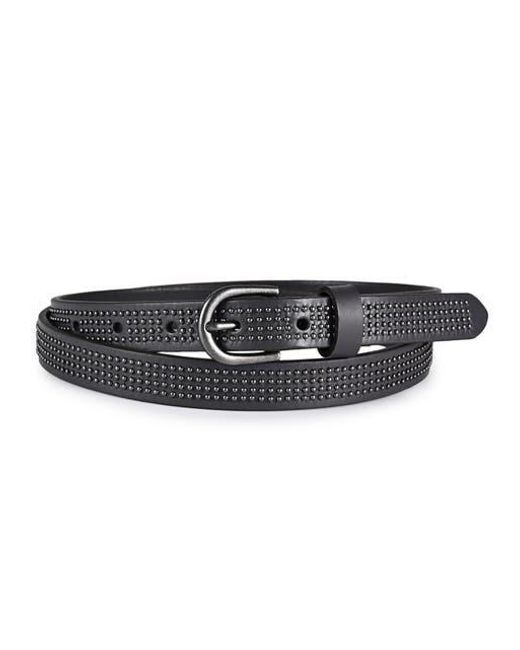Old Trend Modern Vintage Black Leather Belt with Silver Studs Westland Leather Belt – Old Trend main image 2