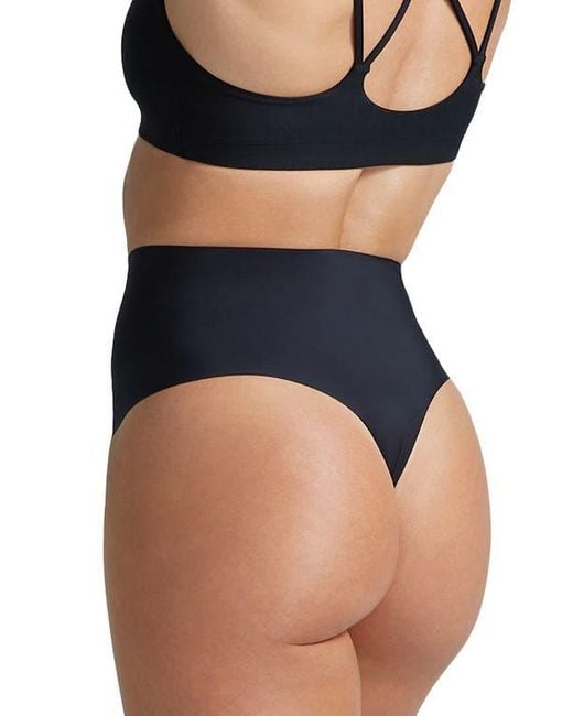 Commando Blue Zone Smoothing High Waist Thong
