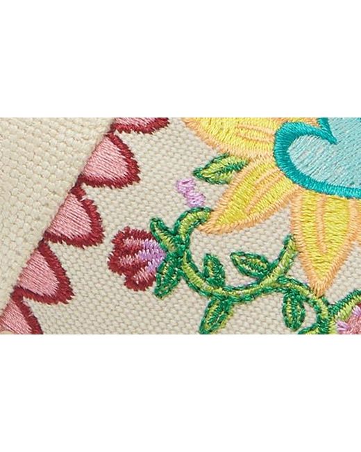 Toni Pons Multicolor Gardenia Embroidered Espadrille Wedge
