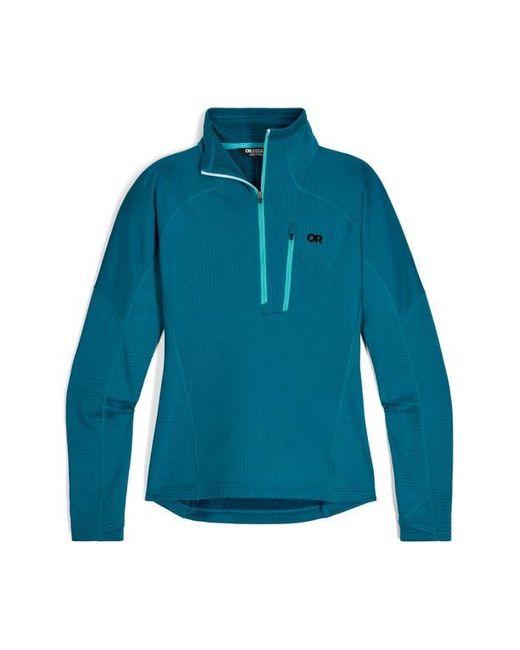 Outdoor Research Blue Deviator Fleece Half Zip Pullover