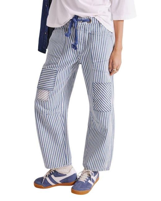 Free People Blue Moxie Railroad Stripe Pants