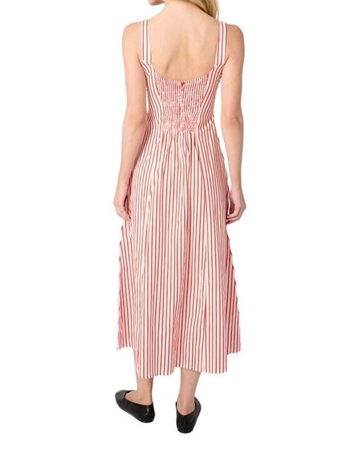 WeWoreWhat Ruched Cup Midi Dress in Pink | Lyst