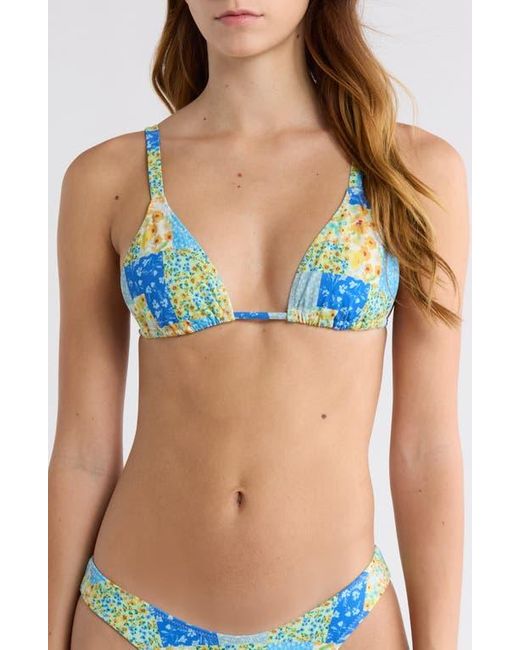 PacSun Blue Erica Triangle Bikini Top