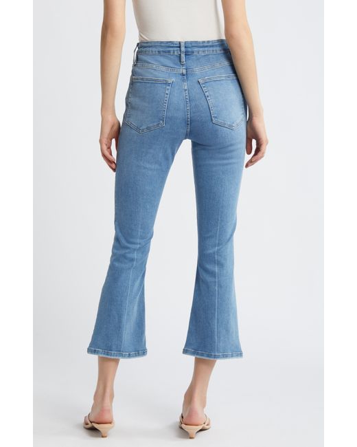 FRAME Blue Le Crop Mini Bootcut Jeans