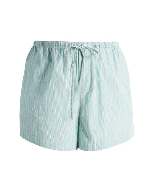 Madewell Blue Drawstring High Waist Crinkle Poplin Shorts