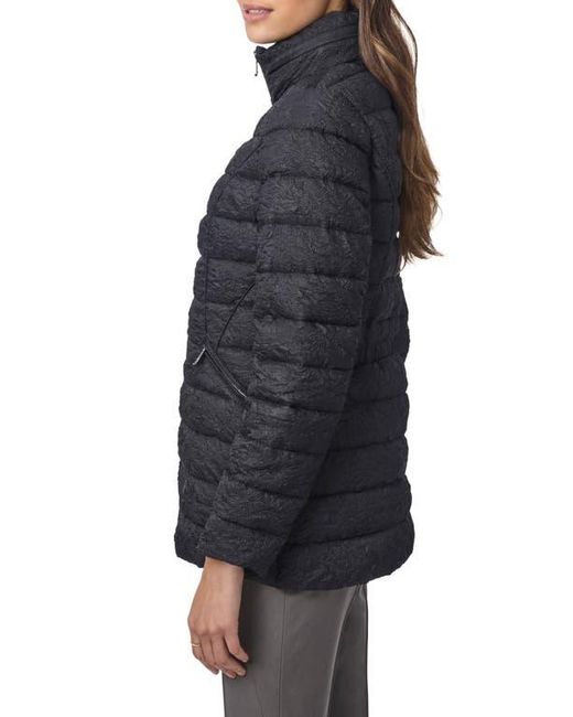 Bernardo Black Jacquard Puffer Jacket