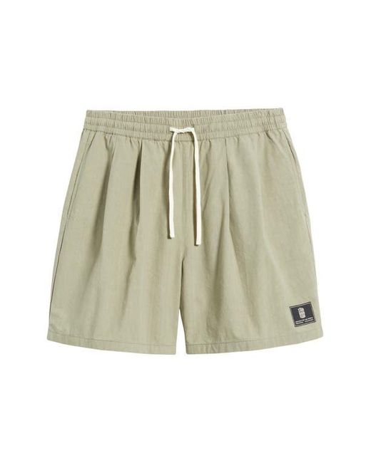 Standard Issue Natural Camp Pleated Shorts for men