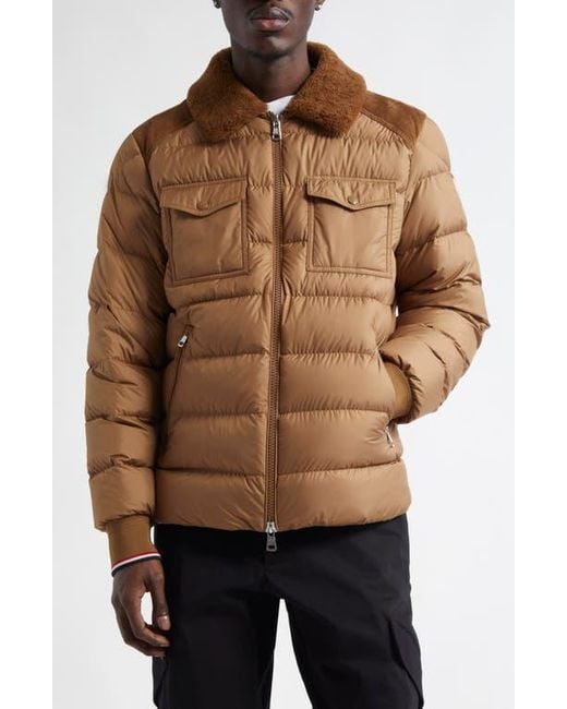 関税込 MONCLER AKEBIE SHEARLING DOWN JACKET MONCLER Akebie Shearling Down Jacket J20931A00175M5016050