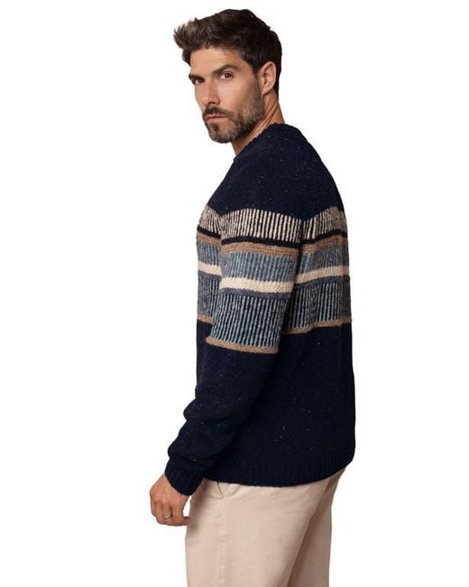 Celtic & Co. Blue Statement Donegal Wool Sweater for men
