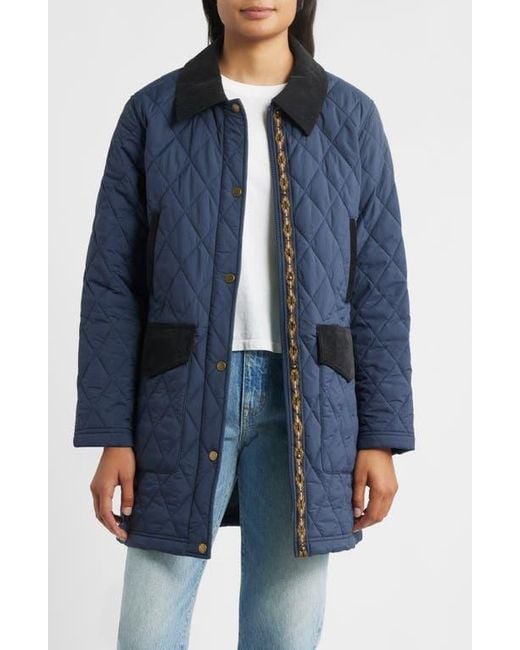 Pendleton Blue Sun River Quilted Field Coat