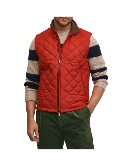 Brooks Brothers Red Paddock Water Repellent Diamond Quilted Vest for men