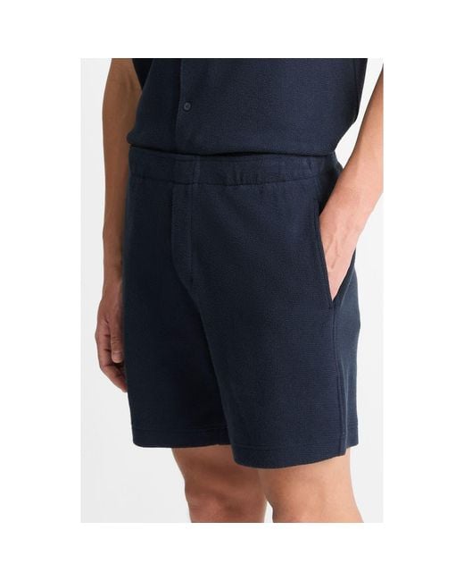 Vince Blue Bouclé Pull-On Shorts for men