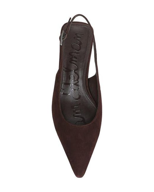 Sam Edelman Brown Netty Slingback Pointed Toe Flat