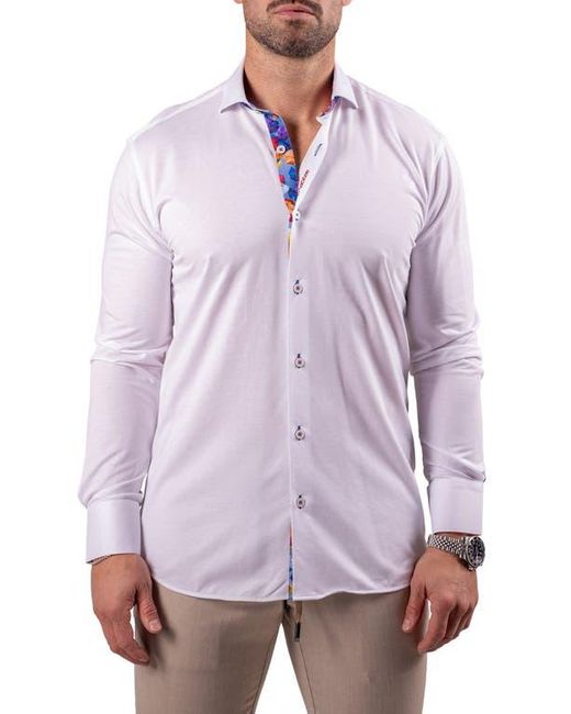 Maceoo Purple Einstein Resistance0148 Button-Up Shirt for men