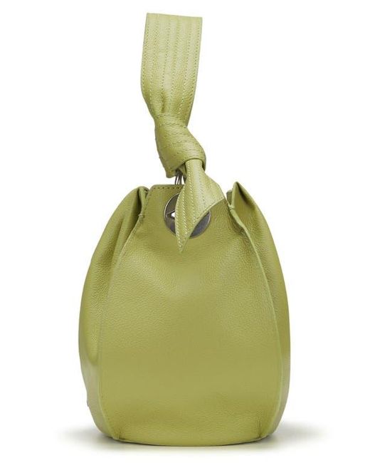 orYANY Green Selena Leather Bucket Bag