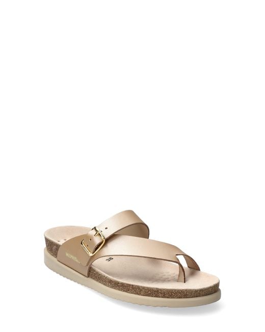 Mephisto Metallic Helen Toe Loop Sandal
