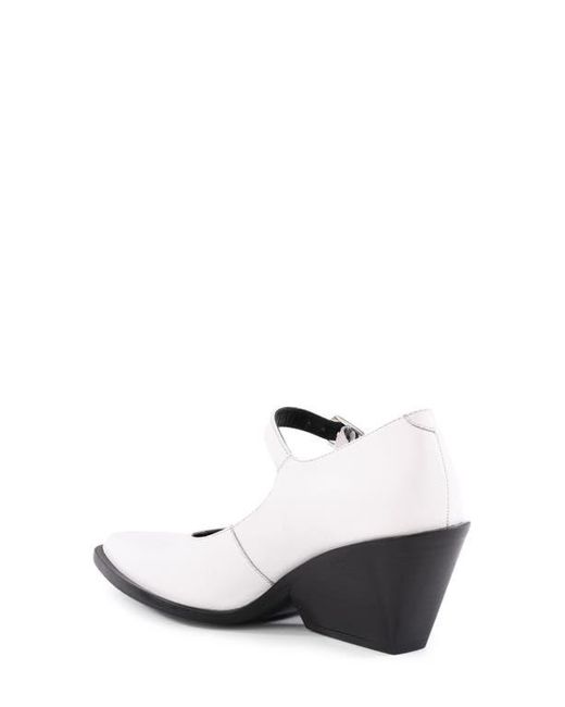 Seychelles White Sparks Pointed Toe Mary Jane Pump