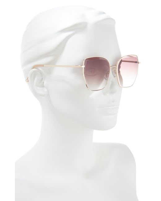 BP. Pink 56mm Gradient Geometric Sunglasses