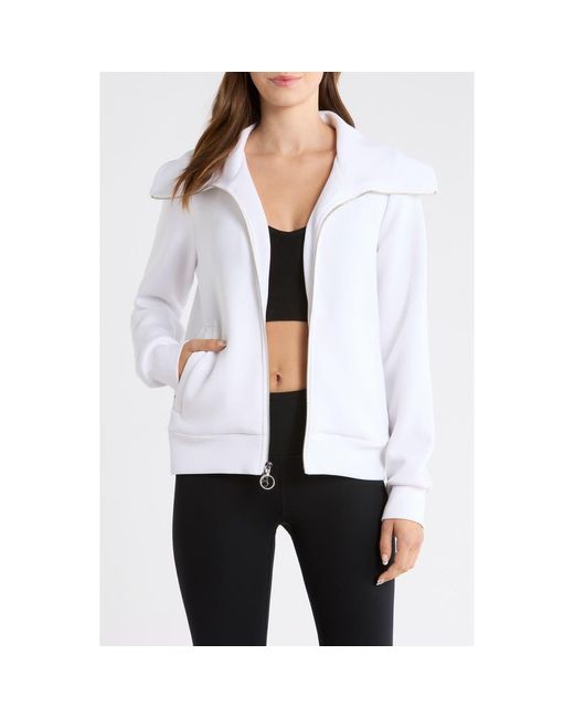 Mpg White Dreamweave Oversize Zip Jacket