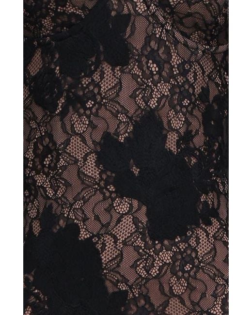 red lace dress lingerie Red Lace and Black Mesh Babydoll Lingerie, Black and Red Babydoll –  3wishes.com main image 1