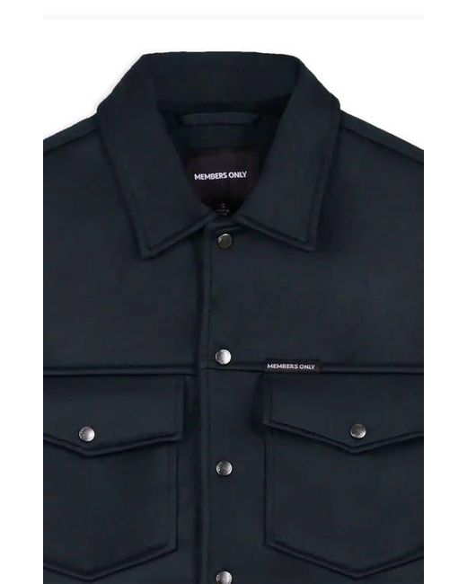 Members Only Green Soft Shell Shirt Jacket for men