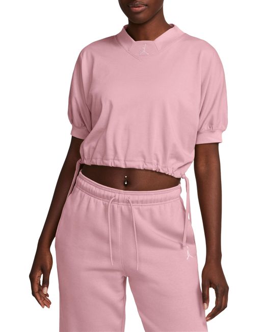 Nike Pink Knit Crop Top