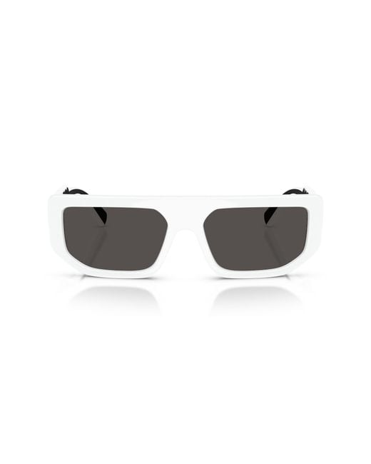 Dolce & Gabbana Black 56Mm Rectangular Sunglasses