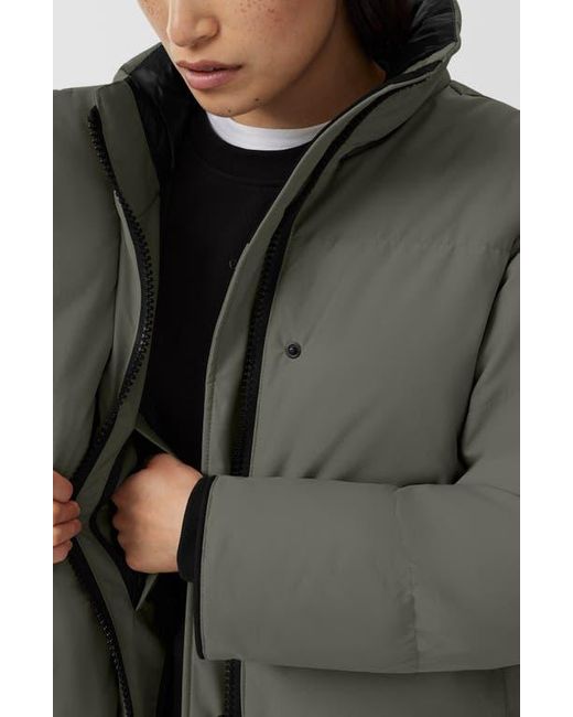 Canada Goose Gray Grandview Label Crop 625 Fill Power Down Puffer Jacket