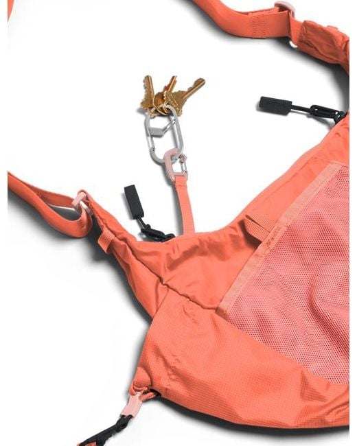 BABOON TO THE MOON Pink Crescent Crossbody Bag