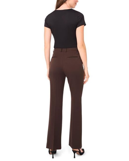 Halogen® Brown Slim Fit Flare Leg Pants