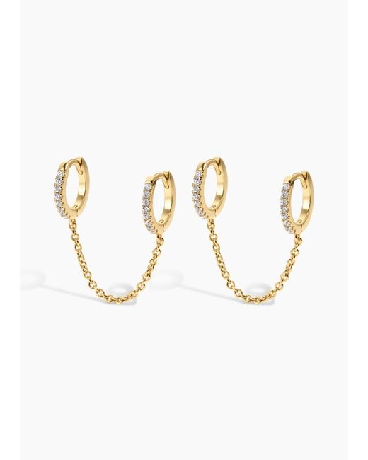 Electric Picks Metallic Double Down Earrings